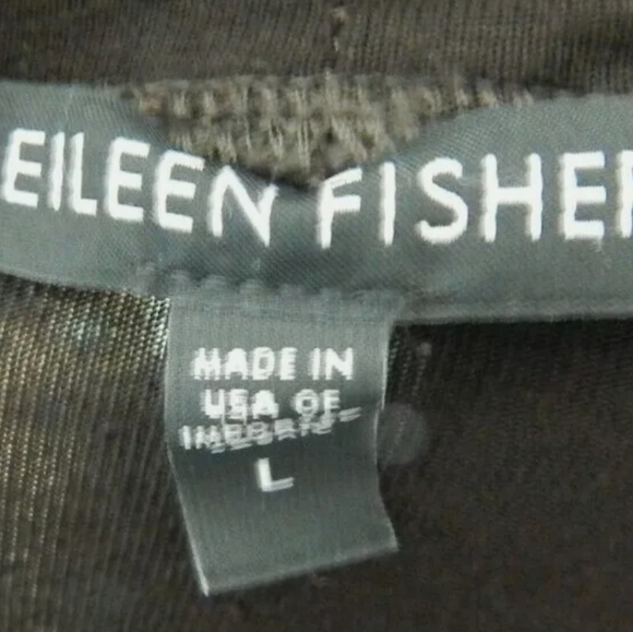 Eileen Fisher Brown Relaxed Fit Turtleneck Top - Picture 4 of 4